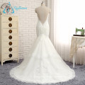 2017 New Covered Button Lace Suzhou Wedding Dress